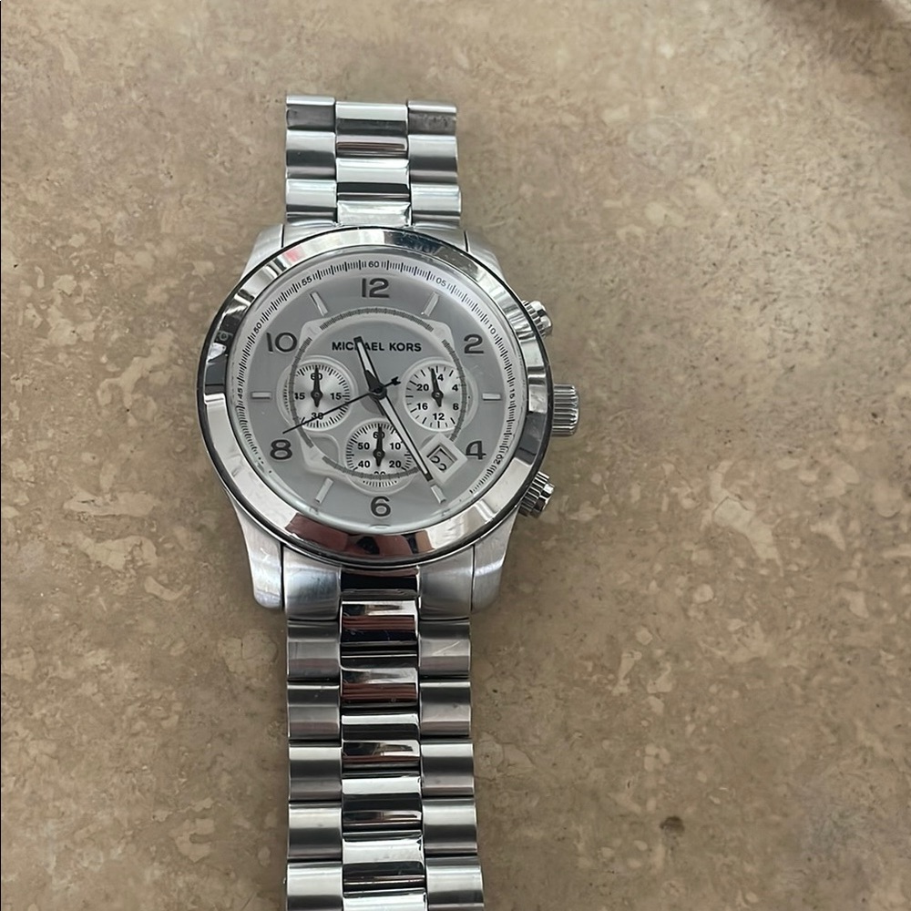 Michael Kors Silver Chronograph Watch